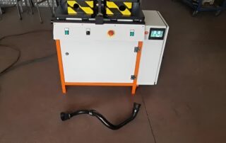 Pipe welding machine and welded automotive plastic pipe